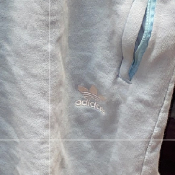 Light Blue Adidas originals Stripes Shorts. - Picture 4 of 4